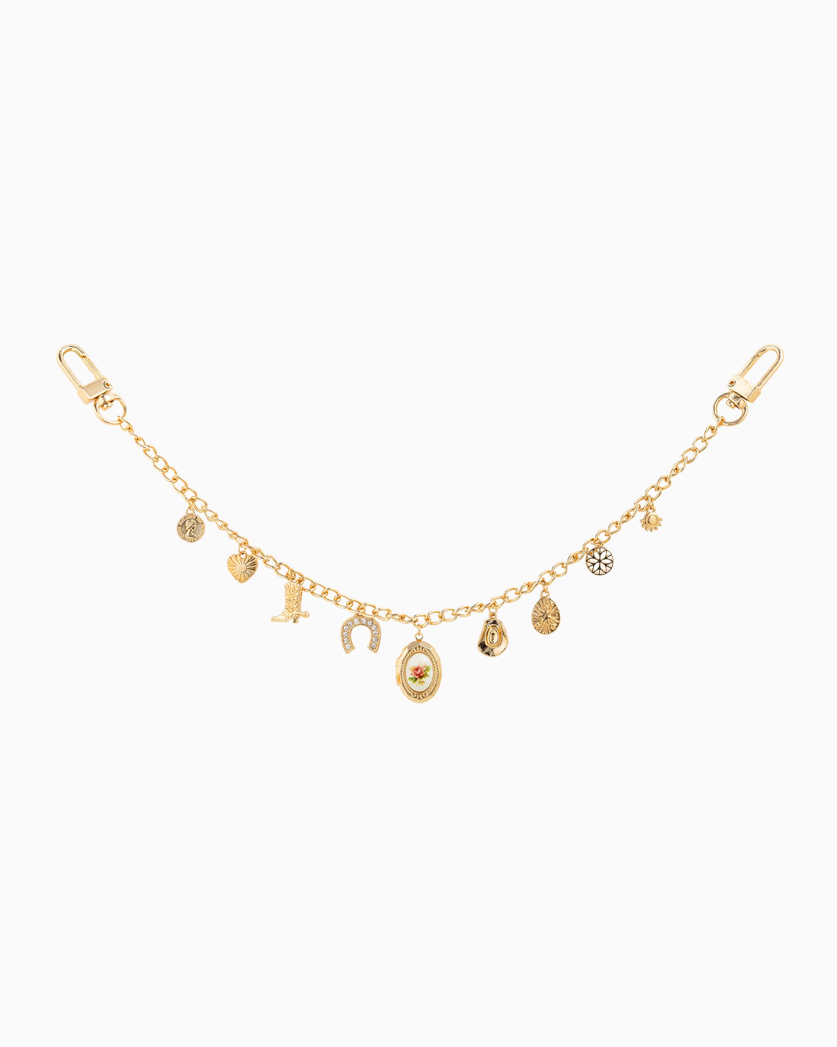 Western Locket Ceramic Bag Chain